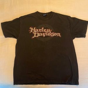 Black/Orange Size M/L Harley D. Tee, great condition